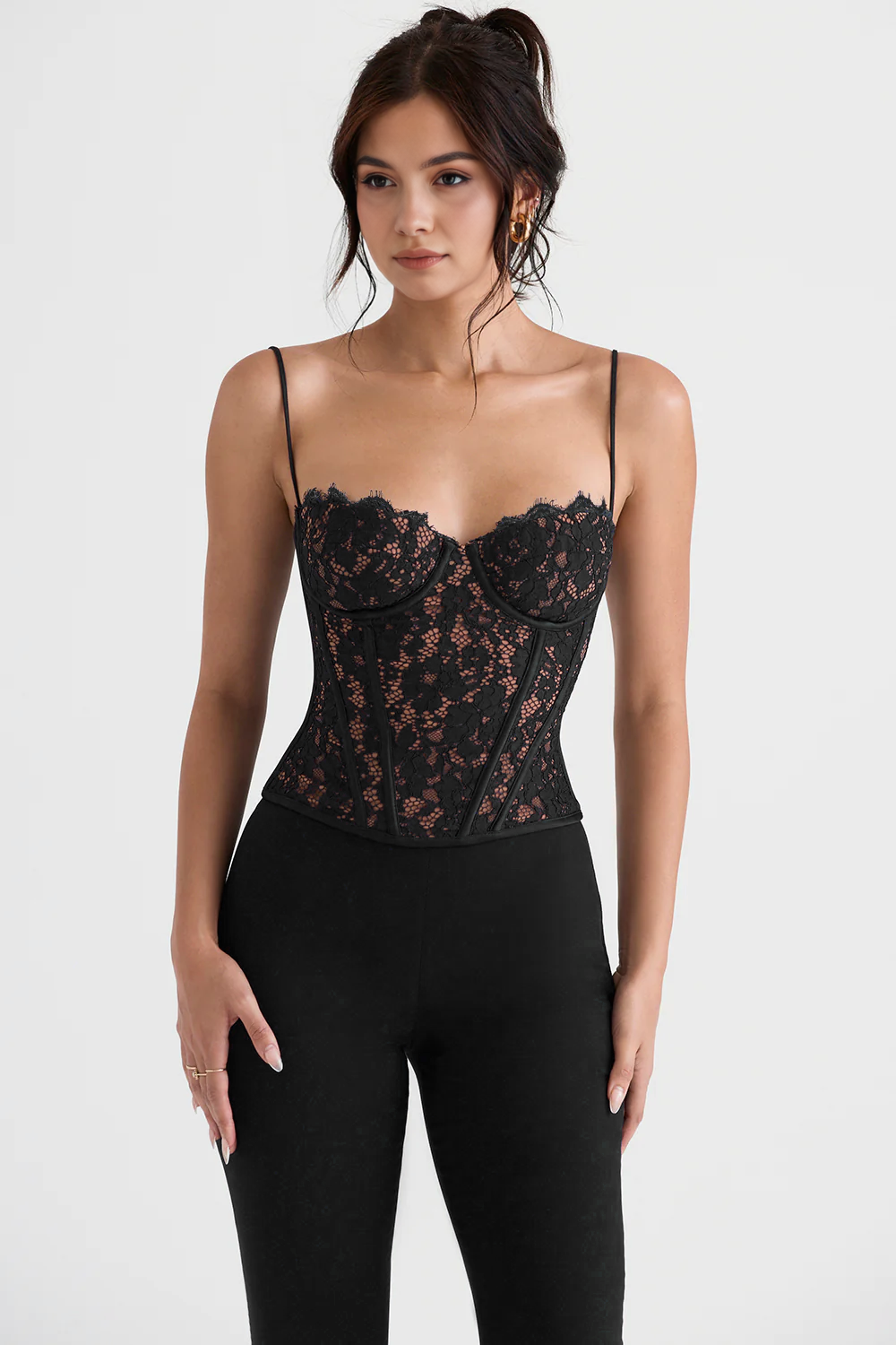 Black Abigail Lace Corset