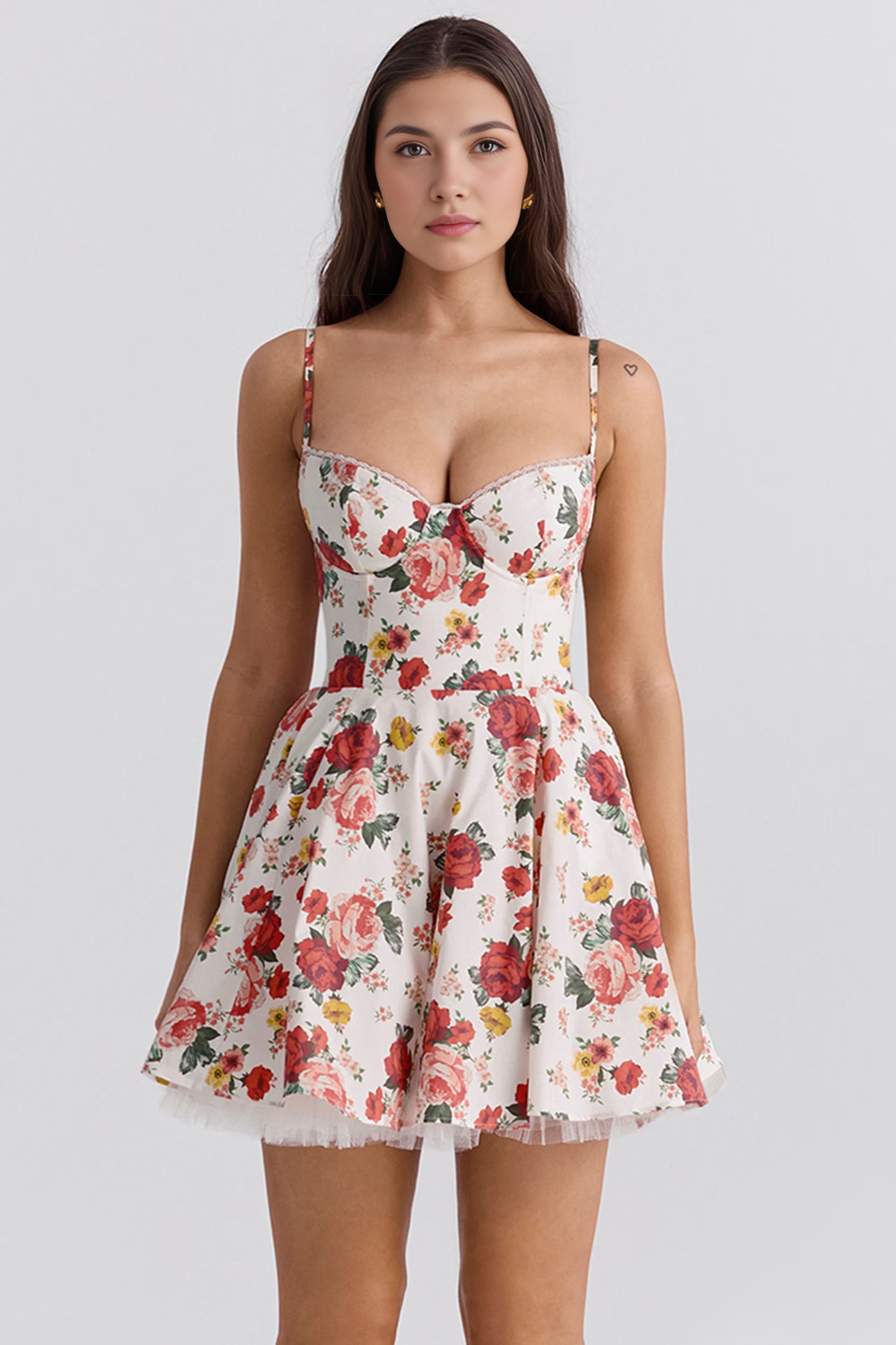 Jade Short Dress - Double Layer